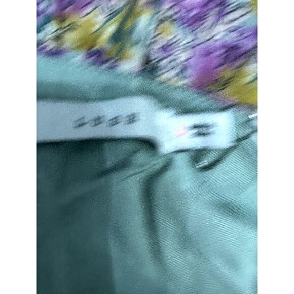 Lush Maxi Sundress Boho Tiered Ruffle Adjustable Straps Yellow/Lavender W L NWT - Picture 10 of 11